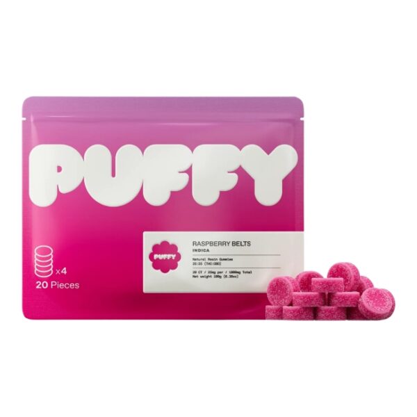 PUFFY THC LIVE RESIN 1000MG GUMMIES 20CT/ BAG