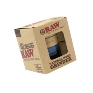 RAW NATURAL WOOD & GLASS STORAGE 65MM DIAMETER FINE GRIND GRINDER