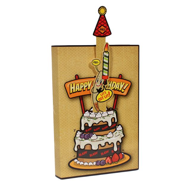 RAW POP-UP BIRTHDAY CARD PACK OF 5