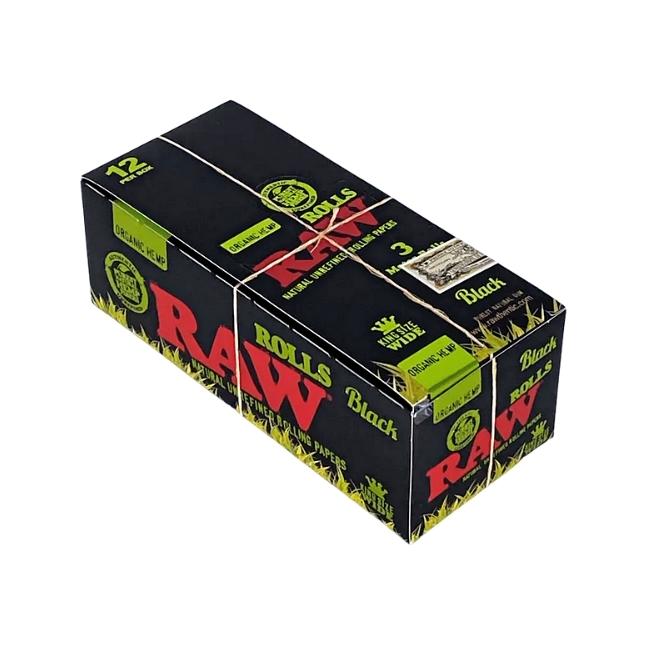 RAW KING SIZE WIDE 3 METER ROLLS 12CT/ BOX