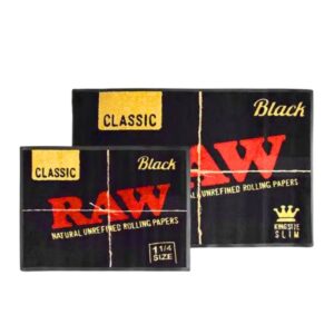 RAWBLKDOORMATSM1 RAW BLACK DOOR MAT SMALL (60CM X 80CM)