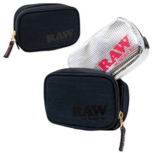 RAWBLKTONALBAG_111 RAW SMALL SMELL RESISTANT FOIL BAG HALF OUNCE