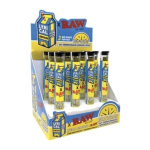 RAWBUDWRAPS RAW BUD TERP WRAP TERPENE INFUSED CONES LEMONADE FLAVOR 12CT/ BOX