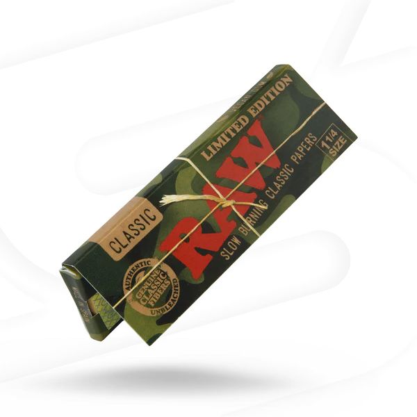RAW CAMOFLAUGE LIMITED EDITION 1 1/4 SIZE PAPER 24 PER BOX