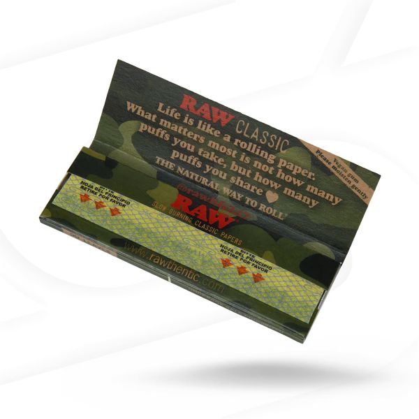 RAW CAMOFLAUGE LIMITED EDITION 1 1/4 SIZE PAPER 24 PER BOX