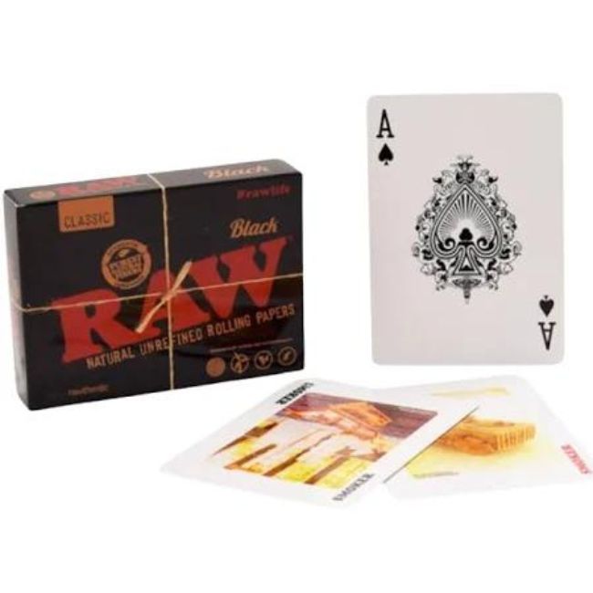RAW CLASSIC BLACK PLAYING CARDS