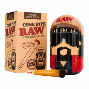 RAW CONE HAND PIPE (5”INCH) IN COLLECTABLE CAPSULE CASE LIMITED EDITION RAW CONE HAND PIPE (5''INCH) IN COLLECTABLE CAPSULE CASE LIMITED EDITION