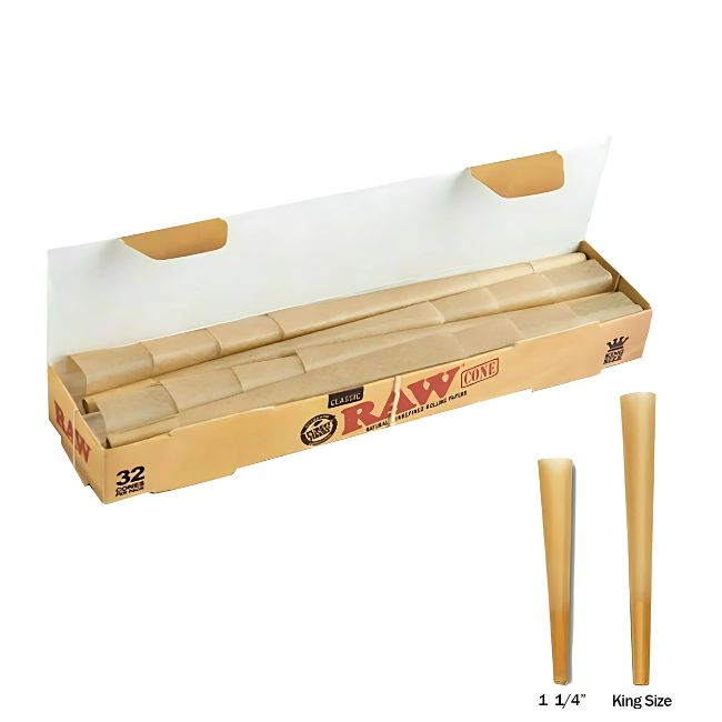 RAW CONES 32 CONES PER PACK SINGLE