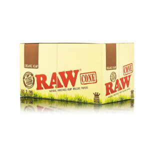 RAWCONORG3 RAW ORGANIC HEMP PRE-ROLLED CONE 32 PACKS DISPLAY BOX