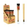 RAW DLX KING SIZE HANDMADE GLASS TIPPED ROLLS CONES 12CT/ BOX