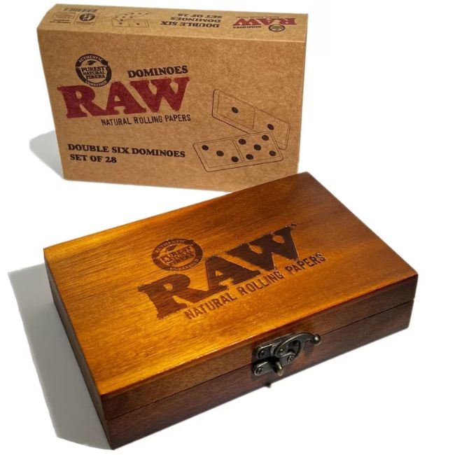 RAW DOUBLE SIX DOMINOES SET OF 28