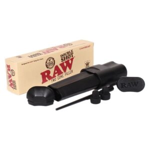 RAWDOUBLESHOT114001 RAW DOUBLE SHOT TWO CONE FILLER FOR 1-1/4 SIZE CONES