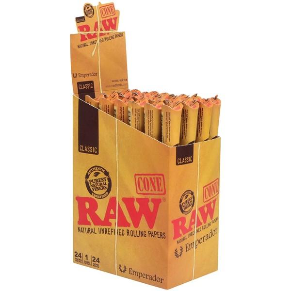 RAW CLASSIC EMPERADOR CONE 24PACK PER BOX