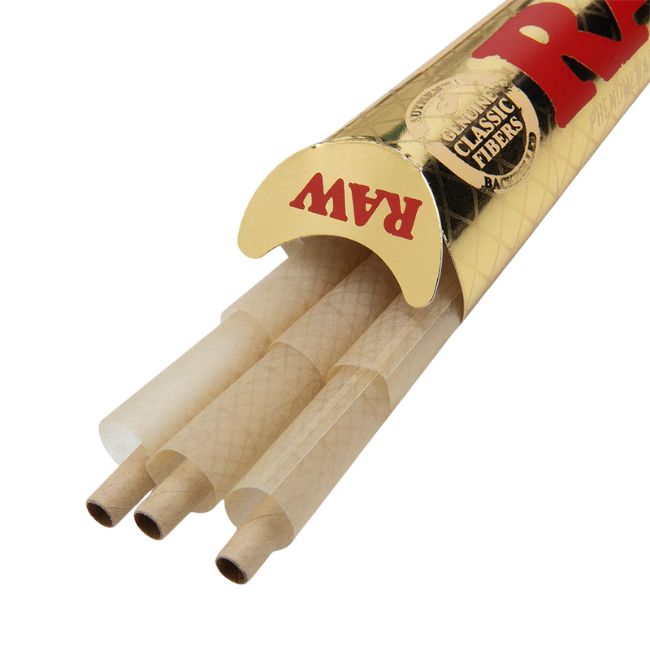 RAW CLASSIC ETHEREAL 1-1/4 SIZE 6PK PRE-ROLLED CONE 32CT/ BOX