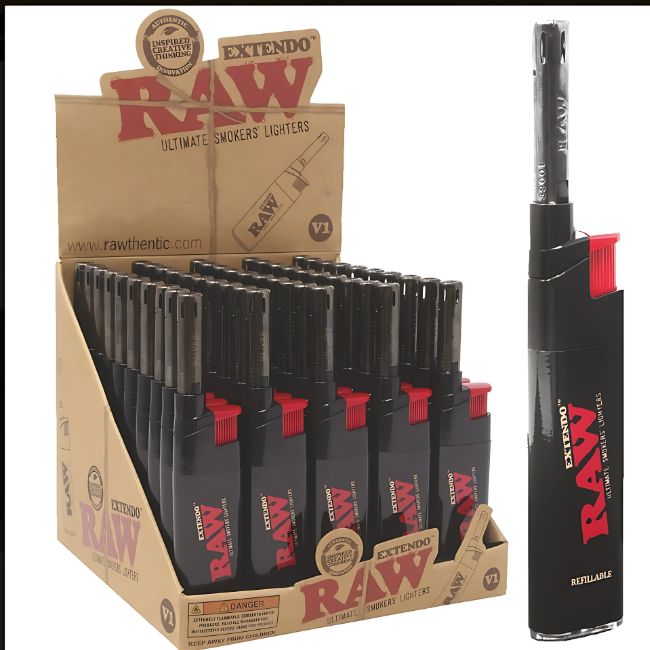 RAW EXTENDO ULTIMATE SMOKER'S LIGHTER 50CT/ DISPLAY