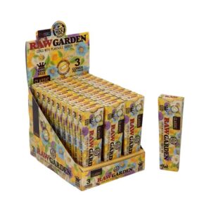 RAWGARDENKSCONE001 RAW CLASSIC GARDEN KING SIZE CONE WITH PLANTABLE TIPS 3PK 30CT/ BOX