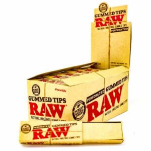 RAWGUMMTIPS24BOX_1 RAW PERFORATED GUMMED TIPS 24 PER BOX