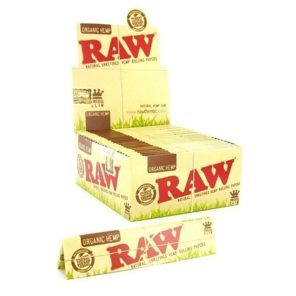 RAW KING SIZE SLIM ROLLING PAPERS 50 PER BOX