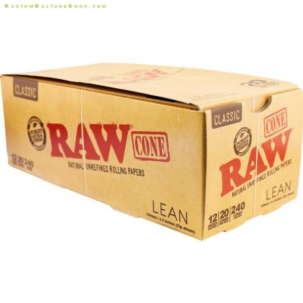 RAW LEAN CONE CLASSIC 20PK 12CT/ DISPLAY