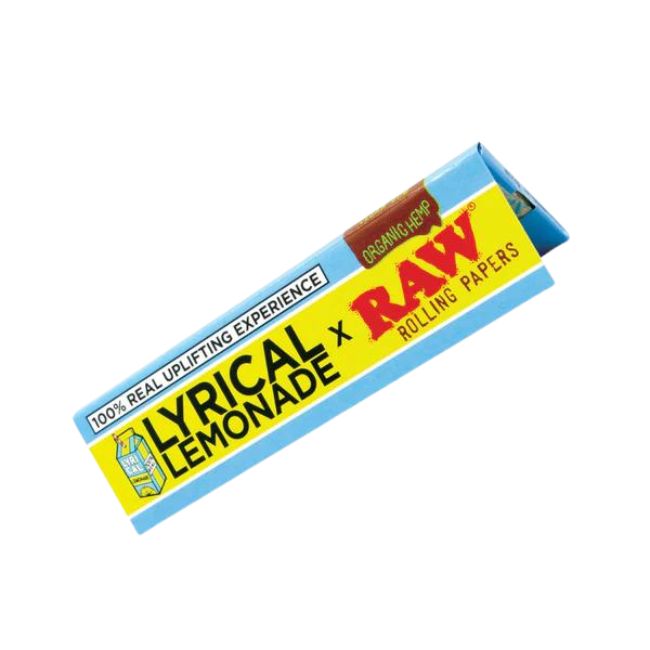 RAW X LYRICAL LEMONADE KING SIZE WIDE ORGANIC HEMP PAPERS 50CT/ BOX