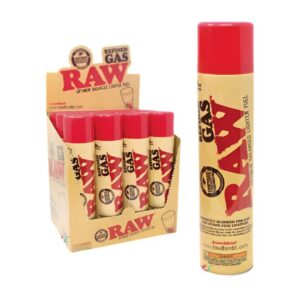 RAWRG300ML01 RAW REFINED BUTANE GAS OPTIMUM BALANCED LIGHTER FUEL (300ML) 12CT BOX