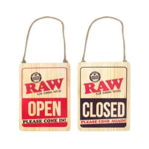 RAWSIGN RAW WOOD SIGN OPEN / CLOSE
