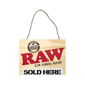 RAWSIGNSOLD RAW WOOD SIGN PAINTED SOLD HERE