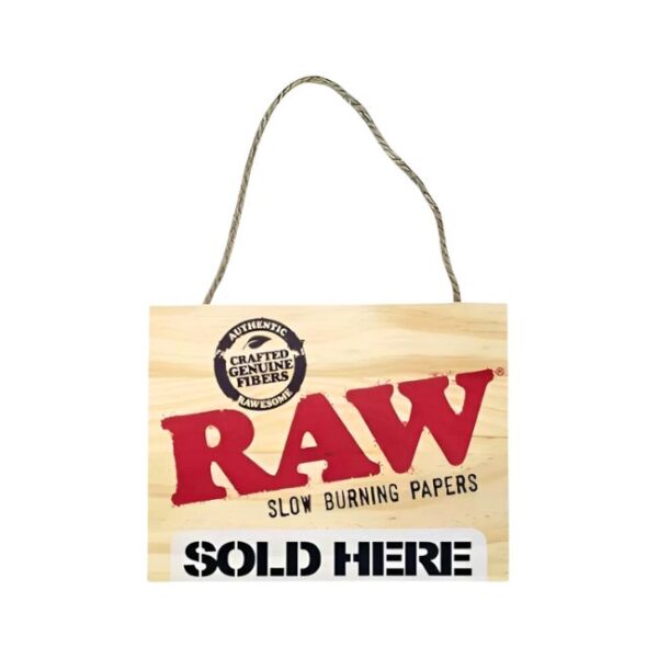 RAW WOOD SIGN PAINTED SOLD HERE