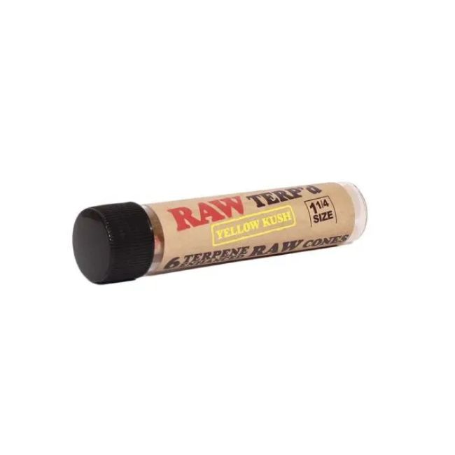 RAW TERP'D 1 1/4 SIZE CONES 6PK 12CT/ BOX