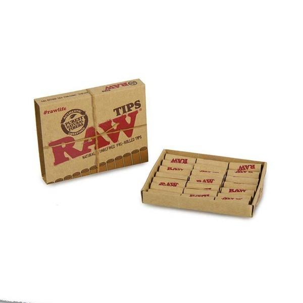 RAW PRE ROLLED TIPS 20 PER BOX
