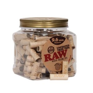 RAWTREETIPS96MM001 RAW UNCOATED TREE TIPS (9.6MM X 30MM) DIAMETER 130CT JAR