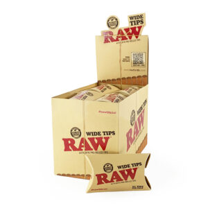 RAW WIDE TIPS 21 TIPS PER PACK 20CT/ BOX