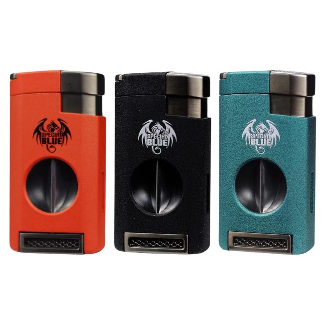 SPECIAL BLUE CATALYST PRO TRIPLE FLAME CIGAR CUTTER TORCH LIGHTER