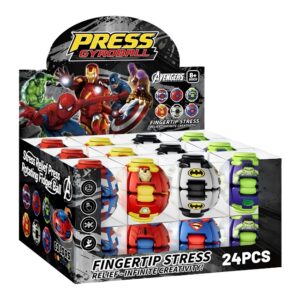AVENGERS HEROES PRESS GYROBALL FINGERTIP STRESS RELIEF-INFINITE CREATIVITY! 24CT/ DISPLAY AVENGERS HEROES PRESS GYROBALL FINGERTIP STRESS RELIEF-INFINITE CREATIVITY! 24CT/ DISPLAY