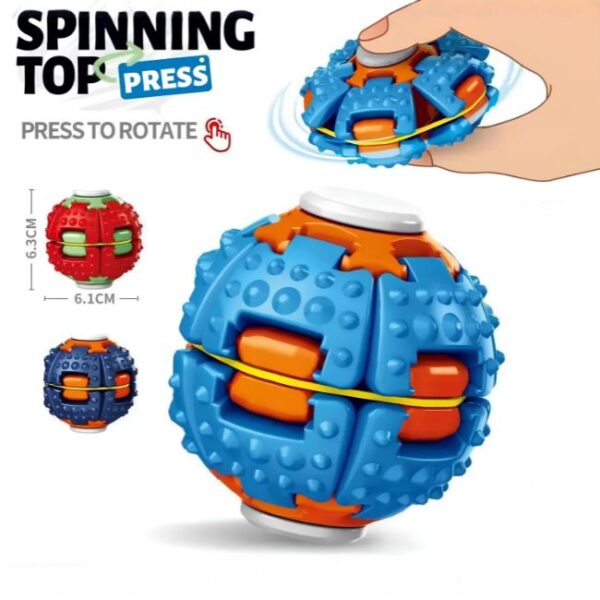 SPINNING TOP PRESS FINGERTIP STRESS RELIEF ASSORTED COLOR 12CT/ DISPLAY (DESIGN NO # 888A)