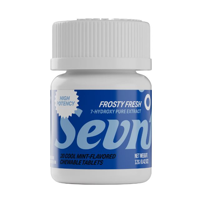 SEVN 7-HYDROXY PURE EXTRACT HIGH POTENCY 40MG PER TABLET 20CT/ JAR