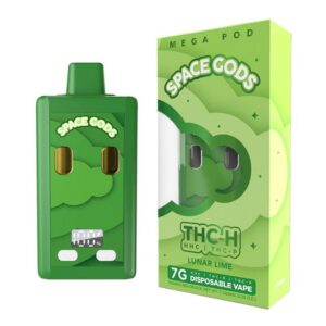 SGTHCH7GMDI01 SPACE GODS MEGA POD THC-H + HHC + THC-P 7GM DISPO 5CT/ BOX