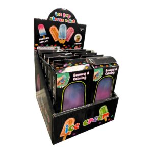 SQUISHY ICE CREAM STRESS RELIEF TOY 12CT/ DISPLAY SQUISHY ICE CREAM STRESS RELIEF TOY 12CT/ DISPLAY