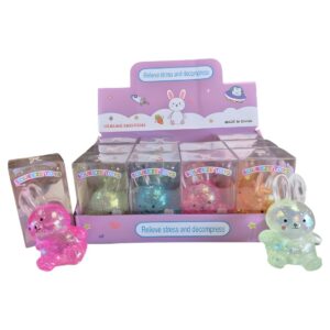 SQUISHY CUTE RABBIT SENSORY FIDGET TOY 12CT/ DISPLAY (T-LKTZ01)