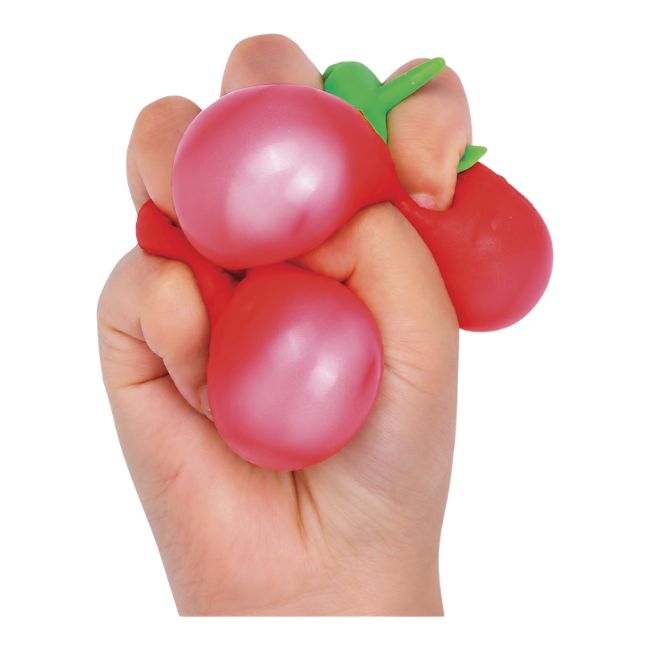 SQUISHY STRAWBERRY SQUEEZING SENSORY FIDGET TOY 12CT/ DISPLAY