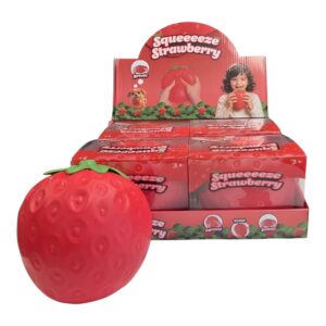 SQUEEEEZE STRAWBERRY SENSORY FIDGET TOY 4CT/ DISPLAY