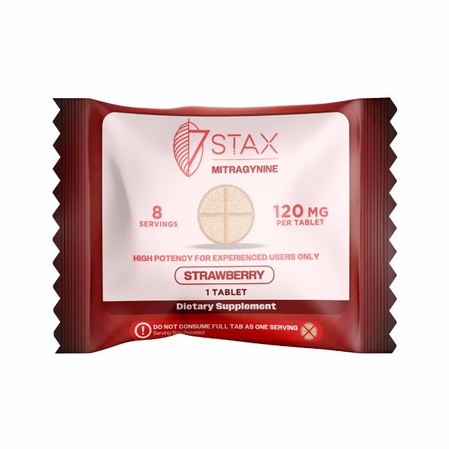 STAX NANO TECH MITRAGYNINE 120MG PER TABLET 1CT/50PK (FLORIDA COMPLIANT)