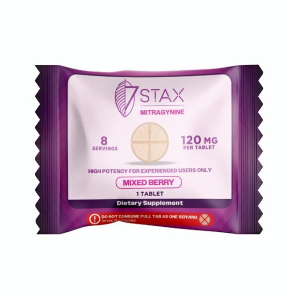 STAX NANO TECH MITRAGYNINE 120MG PER TABLET 1CT/50PK (FLORIDA COMPLIANT)