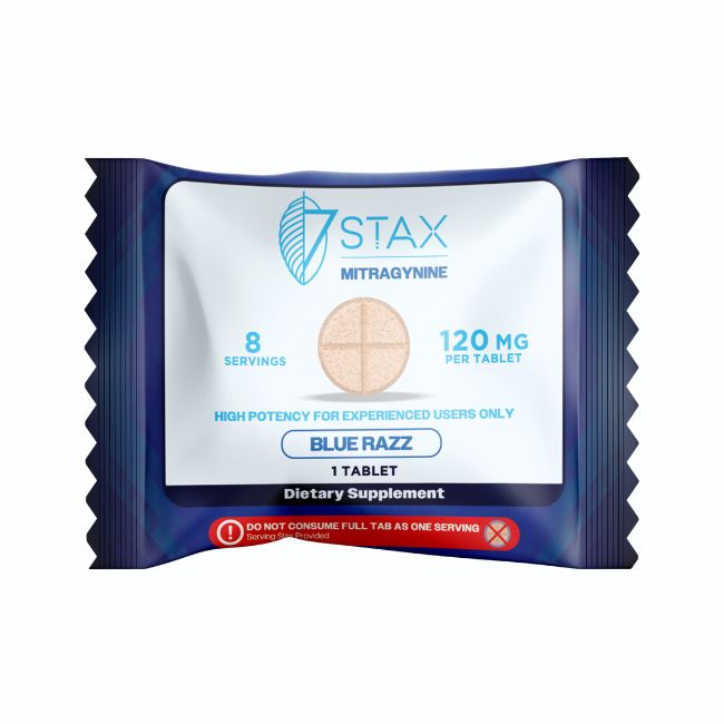 STAX NANO TECH MITRAGYNINE 120MG PER TABLET 1CT/50PK (FLORIDA COMPLIANT)
