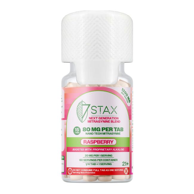 STAX NANO TECH MITRAGYNINE 80MG PER TABLET 15CT/ JAR (FLORIDA COMPLIANT)
