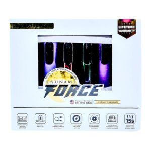 TSFORCE900BATT001 TSUNAMI FORCE DIGITAL DISPLAY 900mAH BATTERY ASSORTED COLOR 24CT/ BOX (B-1007)