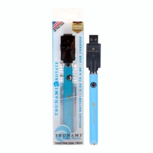 TSUNAMI ROTATE 400mAH BATTERY WITH USB CHARGER SINGLE TSUNAMI ROTATE 400mAH BATTERY WITH USB CHARGER SINGLE