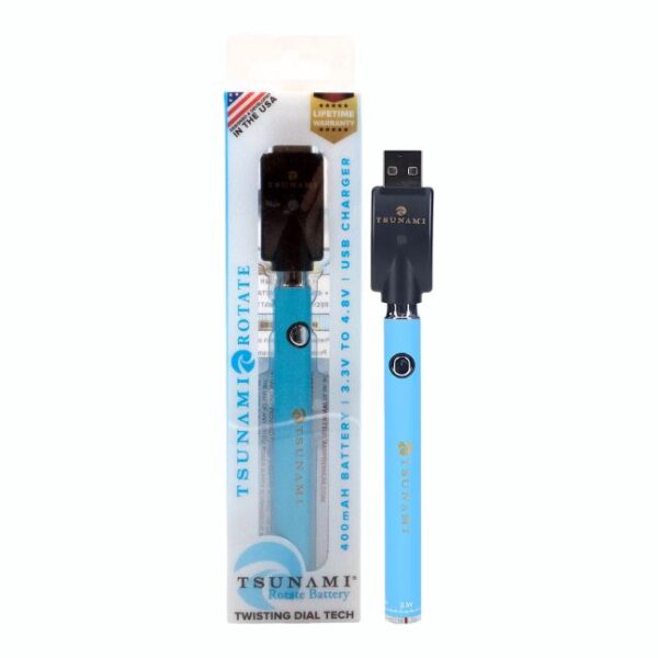 TSUNAMI ROTATE 400mAH BATTERY WITH USB CHARGER SINGLE