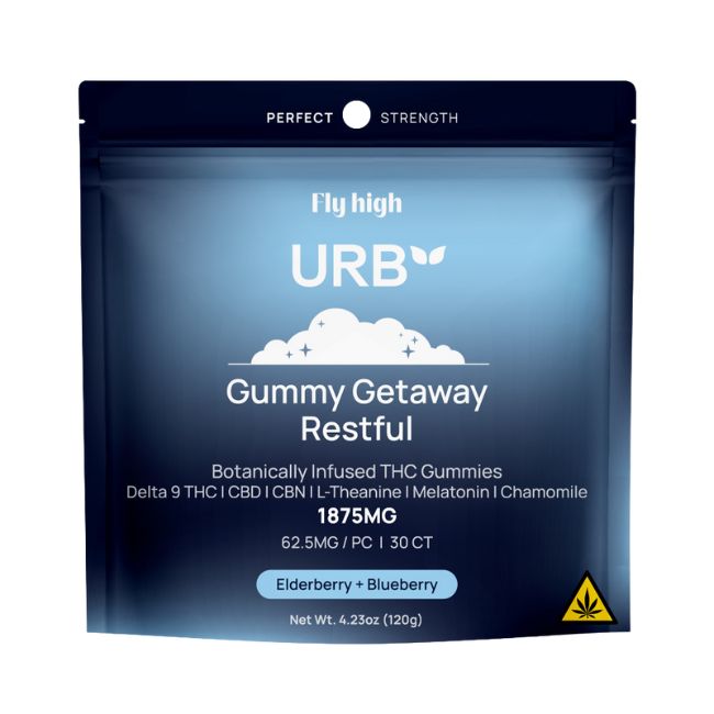 URB FLY HIGH GETAWAY DREAMLAND PERFECT STRENGHT 1875MG 30PK GUMMIES 6CT/ BOX