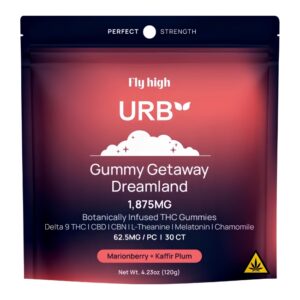 URB FLY HIGH GETAWAY DREAMLAND PERFECT STRENGHT 1875MG 30PK GUMMIES 6CT/ BOX URB FLY HIGH GETAWAY DREAMLAND PERFECT STRENGHT 1875MG 30PK GUMMIES 6CT/ BOX